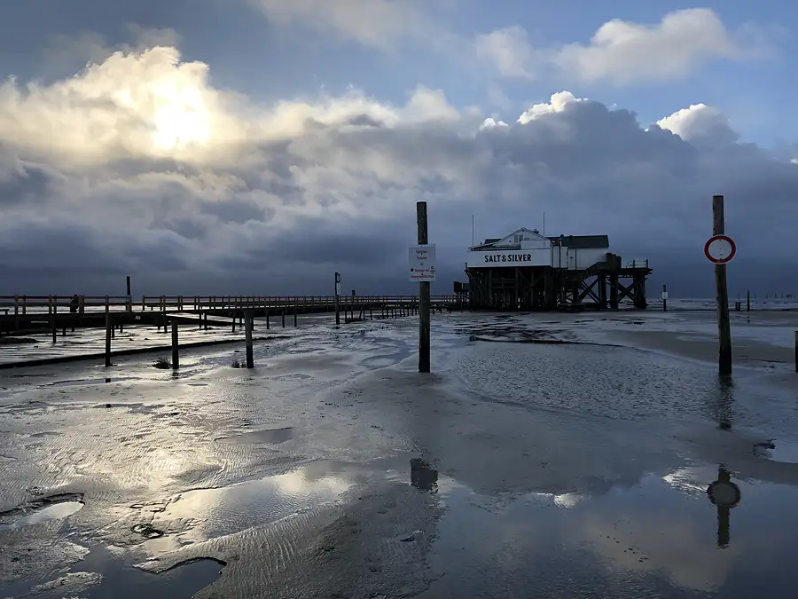 saltsiver am abend