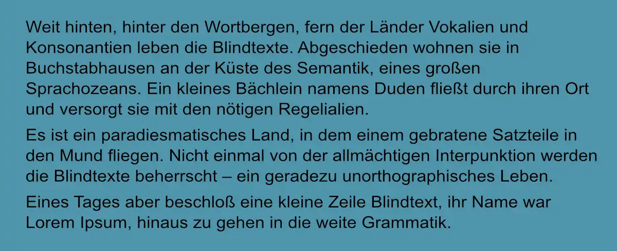 Website-Texte lesbar gestalten: dunkler Text auf dunkelblauem Hintergrund