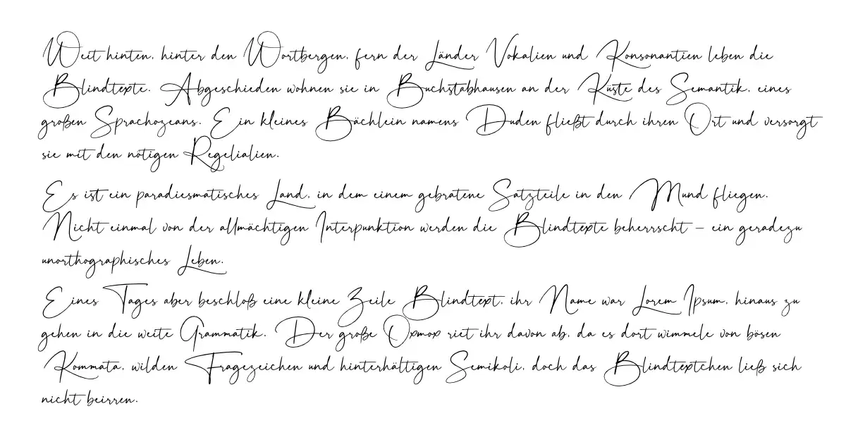 Website-Texte lesbar gestalten: Scriptschriften
